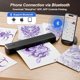 thumbnail image 2 of Impresora térmica portátil para plantillas de tatuajes: máquina de transferencia inalámbrica Bluetooth compatible con tamaños de carta A4 y A5 de 8,5 x 11. Perfecta para tatuadores, viajes de negocios, 2 of 5