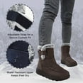 thumbnail image 4 of BERANMEY Women’s Waterproof Snow Boots Mid-Calf Fleece Lined Winter Boots for Women with Anti-Slip Sole Lightweight & Warm Outdoor Shoes, 4 of 7