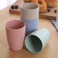 thumbnail image 2 of Vasos reutilizables e irrompibles de color rosa para agua, leche, té, tazas, 2 of 5