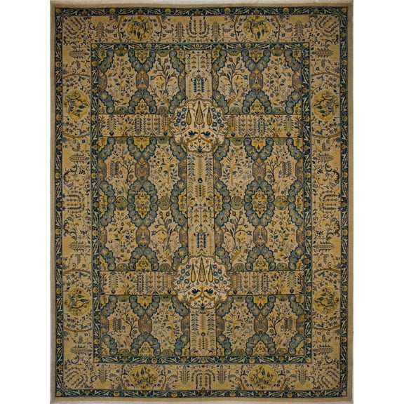 Ankara Tiffany Beige/Blue Rug, 9'3" x 12'4"