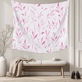 thumbnail image 5 of Pink Leaf Tapestry for Bedroom Wall Hanging Tapestry, Modern Botanical Foliage Plant Country Flower Ceiling Backdrop Tapestries Poster Blanket Wall Decor for Teens Room Living Room Dorm 39" x 59", 5 of 8