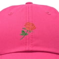 thumbnail image 2 of DALIX Red Rose Hat Premium Embroidered Baseball Cap Womens in Hot Pink, 2 of 6