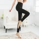 thumbnail image 4 of Gibobby Ropa cómoda para Medias de mujer cálidas gruesas de de seda de Color sólido sin costuras elásticas con forro polar pantalones pantimedias térmicas (Negro, L), 4 of 5