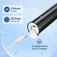 thumbnail image 5 of BearCris Electric Toothbrush with 4 Brush Heads, 5 Modes with 2 Minutes Build in Smart Timer, for Adults Travel - White, 5 of 9