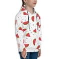 thumbnail image 3 of Daiia Hand Drawn Watermelon for Boys Fashion Hoodies & Sweatshirts with Kangaroo Pocket,Hooded Sweatshirt for Kid, Breathable& Moisture Wicking-Small, 3 of 6