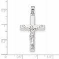 thumbnail image 2 of Beautiful 14k White Gold Polished Crucifix Pendant, 2 of 2