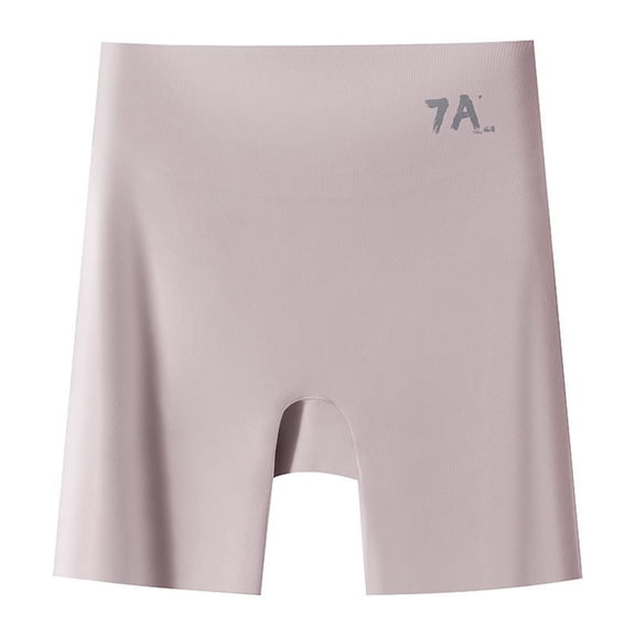 FUZHIQ Women's Seamless Ice Silk Safety Shorts Under Dresses Anti Chafing Tummy Control Boyshorts Lifter Invisible Underwear with Breathable Crotch