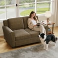 thumbnail image 7 of Ebello Modern Loveseat Sofa, 2-Seater Upholstered Sofa Couch with Thick Cushions for Living Room and Bedroom, Brown, 7 of 7