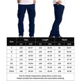 thumbnail image 2 of Pantalón Cargo Casual Pantalón casual de carga para hombre, ajuste holgado, pantalón holgado simple, traje diario de cintura media con botones Kuymtek Azul Marino Xxxl para Hombre, 2 of 6