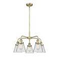 thumbnail image 5 of Innovations Lighting - Cone - 5 Light Stem Hung Chandelier In Art Deco, 5 of 5