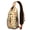 Citrus-19, variant on Minimalist Dinosaur Aesthetic Sling Bag – Water-resistant Fabric, Reinforced Seams, Smooth Glide Zippers – Subtle Dino Print