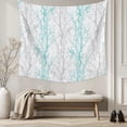 thumbnail image 5 of Teal Grey Branch Tapestry for Bedroom Wall Hanging Tapestry, Spring Summer Pastoral Botanical Ceiling Backdrop Tapestries Poster Blanket Wall Decor for Teens Room Living Room Dorm 59" x 90", 5 of 8