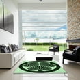 thumbnail image 7 of Ahgly Company Machine Washable Indoor Square Transitional Night Black Area Rugs, 5' Square, 7 of 7