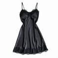 thumbnail image 5 of Sakmal Womens Nightgown Chemises Lace House Dress Sleeveless Black Chemises for Women, 5 of 5