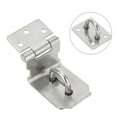 thumbnail image 2 of 90 Degrees Latch Lock Hasp And Staple For Padlock Gate Door Shed Stainless Steel, 2 of 6