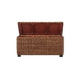 thumbnail image 3 of Belmont Home Caswell 42" Woven Banana Leaf Rattan Storage Trunk in Honey Brown, 3 of 5