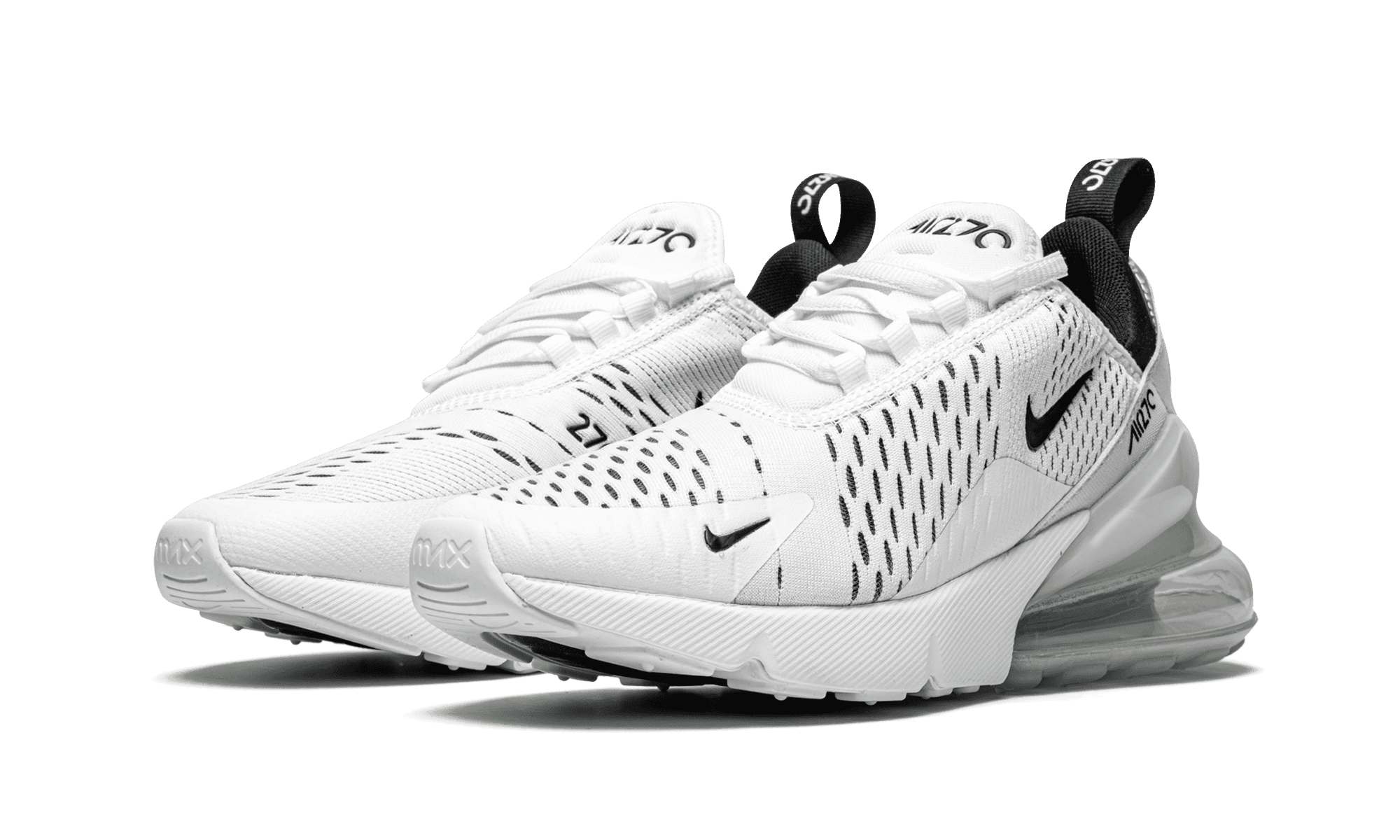 NIKE WOMENS AIR MAX 270 MNS WMNS "White / Black" AH6789 100 from Stadium Goods