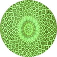 thumbnail image 1 of Ahgly Company Indoor Round Medallion Green Traditional Area Rugs, 8' Round, 1 of 1