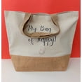 thumbnail image 4 of Tote Bag - 'My Bag of Happy' extra large Tote or Project Bag, 4 of 5