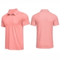 thumbnail image 2 of Evdexr Men's Polo Shirts Button Down Short Sleeve Shirts Summer 2026 Collared Casual Quick Dry Golf Tops Breathable Moisture Wicking T Shirts Pink L, 2 of 9
