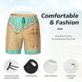 thumbnail image 5 of Haiem Beach Footprint Men'S Quick-Dry Swim Trunks: Comfortable Beach Shorts With Mesh Lining And Pockets - Ideal For Swimming And Sunbathing Xx-Large, 5 of 9
