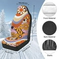 thumbnail image 7 of Uorisanigo Car Seat Covers Front Seats Only, 2-Pack Premium Retro 70s Flower Power Automotive Bucket Seat Covers Easy Installation Seats Cushion for Most Cars, Auto Interior Accessories, 7 of 7
