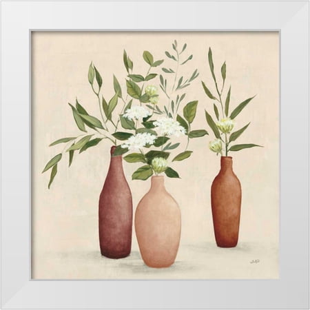 Purinton Julia 20x20 White Modern Wood Framed Museum Art Print Titled - Natural Bouquet I Light