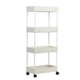 thumbnail image 4 of KMYY 4 Layer Plant Stand with Wheels, Kitchen Storage Cart, Living Room Storage Shelf, White,Multi functional storage rack, 4 of 17
