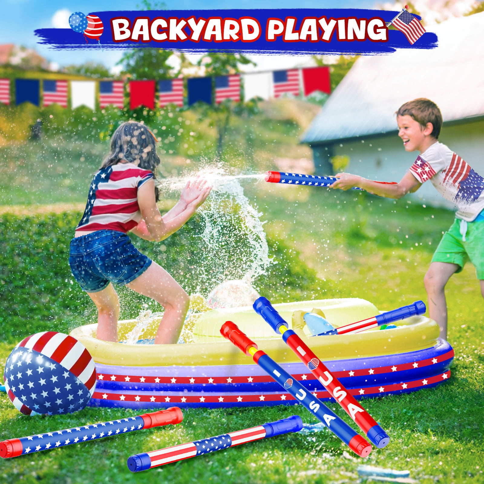 Water Toys - 2026 New  Water Soaker Toy Squirt Water Soaker, Outdoor Water Spray Sprinkler, Swimming Beach Garden Game Toys for Boys and Girls (6 PCS)
