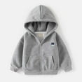 thumbnail image 3 of Tiijoy Little Boys Fleece Zip Up Hoodie Casual Comfy Hooded Jacket Outerwear, Sizes 5-6, 3 of 3