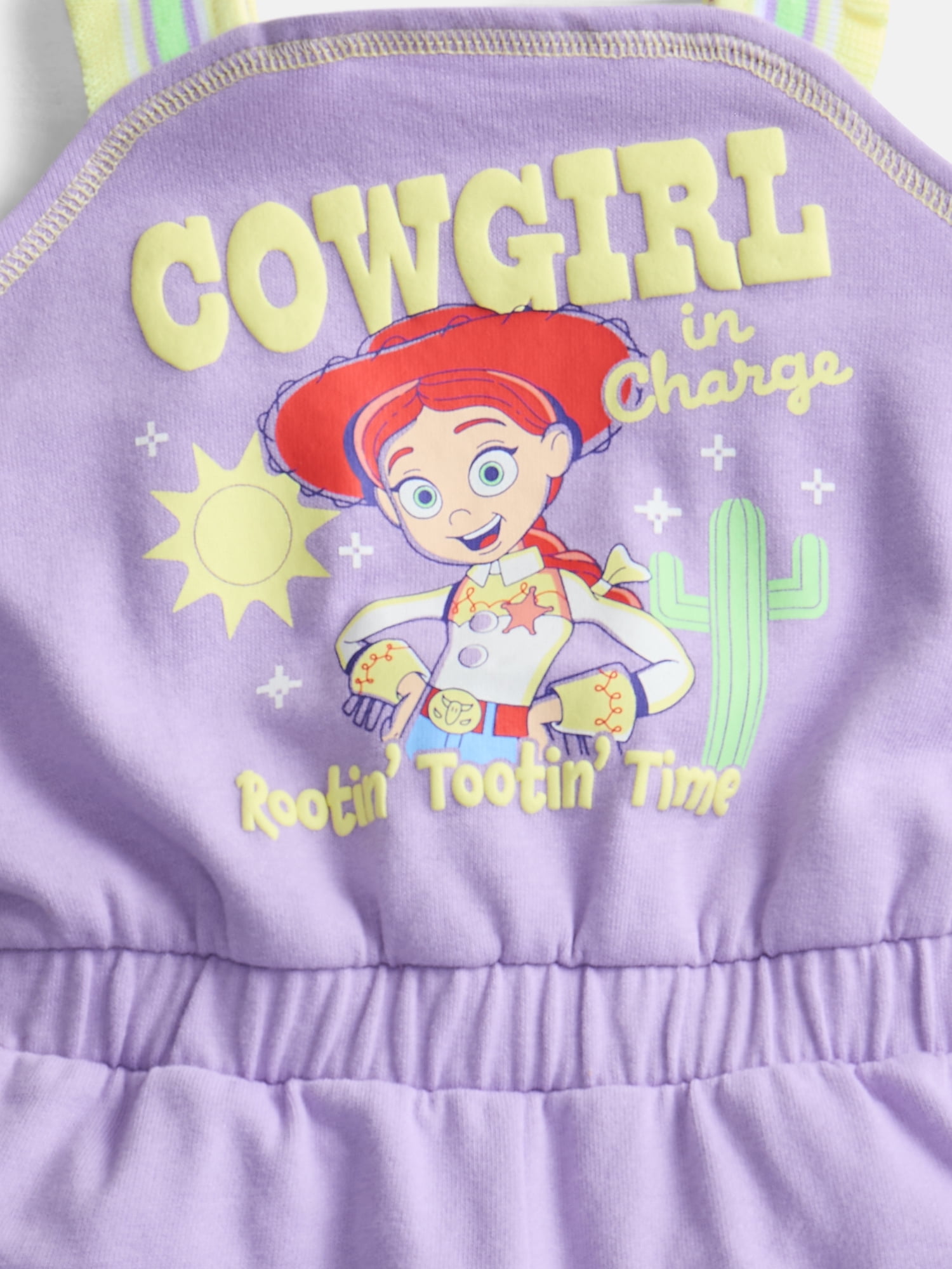 Toy Story Toddler Girls Sleeveless Graphic Romper, Sizes 12M-5T