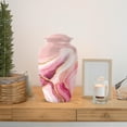 thumbnail image 6 of MUKTIVE Pink Abstract Cremation Urns for Adult Male, Large Abstract Funeral Urn for Ashes for Women, Burial Urn for Loss of Mom, Memorial Urns for Human Ashes, 10 Inch, 6 of 7
