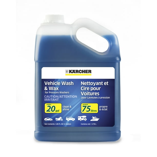 Karcher Vehicle Wash and Wax Soap for Pressure Washers, 1 Gallon