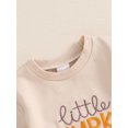 thumbnail image 5 of FEORJGP Toddler Baby Girl Boy Halloween Rompers 0 3M 6M 12M 18M Infant Long Sleeve Sweatshirt Jumpsuits Pumpkin Letter Embroidery Bodysuits Pullovers hion Cute Casual Clothes for Spring Fall, 5 of 8