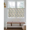 thumbnail image 2 of Vintage Spring Floral 2 Panel Kitchen Curtains for Small Windows, Farmhouse Flowers Rustic Bathroom Tier Curtain, Short Window Treatment for Bedroom/Living Room 55"x36", 2 of 6