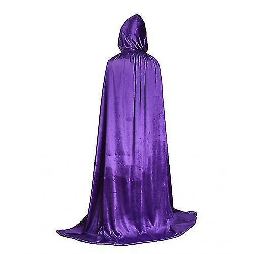 Halloween Cape Velvet Cape Cloak Witch Wizard Cloak For Adult Kids