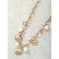 thumbnail image 4 of Time and Tru Goldtone Coastal Charm Necklace, 1 Piece, 4 of 4