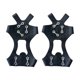 thumbnail image 2 of Elastic Ice Claw Skidproof Shoe Covers Snow Grip Shoe Covers 10-Spike Ice Grip Shoe Covers Outdoor Hiking Shoe Inserts, 2 of 6