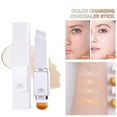 thumbnail image 3 of Color Changing Foundation Stick, 2 in 1 Dual Ended Korean White Foundation Stick with Brush, Cover Cream Stick, Medium to Full Coverage, Brightening Makeup Base for Smooth Hydrating Flawless Look, 3 of 9