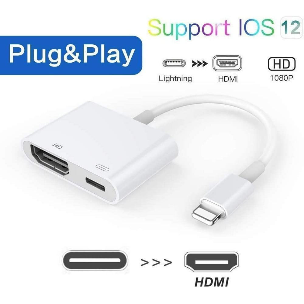 [Apple MFi Certified]Lighting to HDMI Adapter, Converter iPhone to HDMI