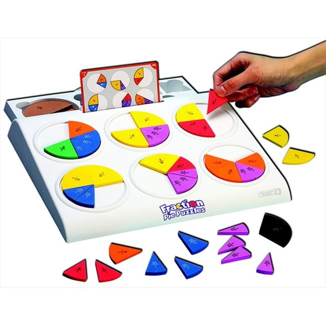 Educational Insights Fraction Pie Puzzles – Hands-On Math Game For Learning Fractions, Equivalents & More