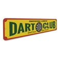 thumbnail image 3 of Dart Club Novelty Decor, Metal Wall Sign - 4x18 Inches, 3 of 4