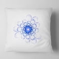 thumbnail image 2 of Designart 18" x 18" Blue Polyester Throw Pillow, 2 of 5