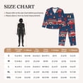 thumbnail image 6 of Junzan Fire Truck 1 Print Womens Pajama Sets,Long Sleeve Button Down For Women Pjs 2 Piece, 6 of 9