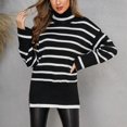 thumbnail image 3 of Vedolay Sweaters for Women Fall Knitted V-Neck Collared Pullover Long Sleeve Winter Sweater,Black XL, 3 of 5