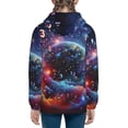 thumbnail image 6 of Rocae Outer Space Floating Numbers And Letters for Zip Up Hoodies for Teen Sweatshirt with Hood-, 6 of 6