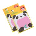 thumbnail image 3 of Bloc de notas autoadhesivo con diseño de panda, cerdo, gato y elefante, 2 unidades, 3 of 8
