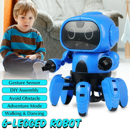 MoFun DIY Smart Stem 6-Legged RC Robot With Gesture Sensing Infrared Avoid Obstacle Walking Function Toys Gifts For Children Kids -  Friend Mode And Adventure