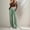 Green, variant on Women Wide Leg Dress Pants High Waist Work Office Business Pleated Suit Palazzo Pants Casual Trousers Slacks White L