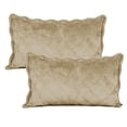 thumbnail image 5 of Home Soft Things 4 Piece Supersoft Microplush Bedspread Set - Taupe - Oversized King (120" x 120"), 5 of 8